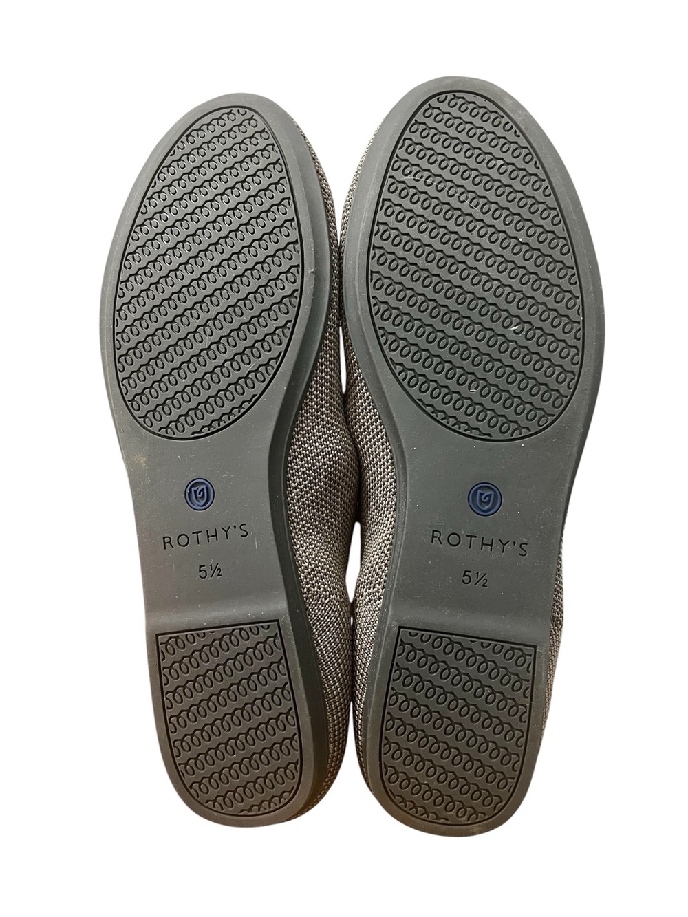 Rothy’s Loafer Flats Shoes Sze 5.5 Gray Comfort Office Neutral Minimalist Travel - Picture 5 of 7